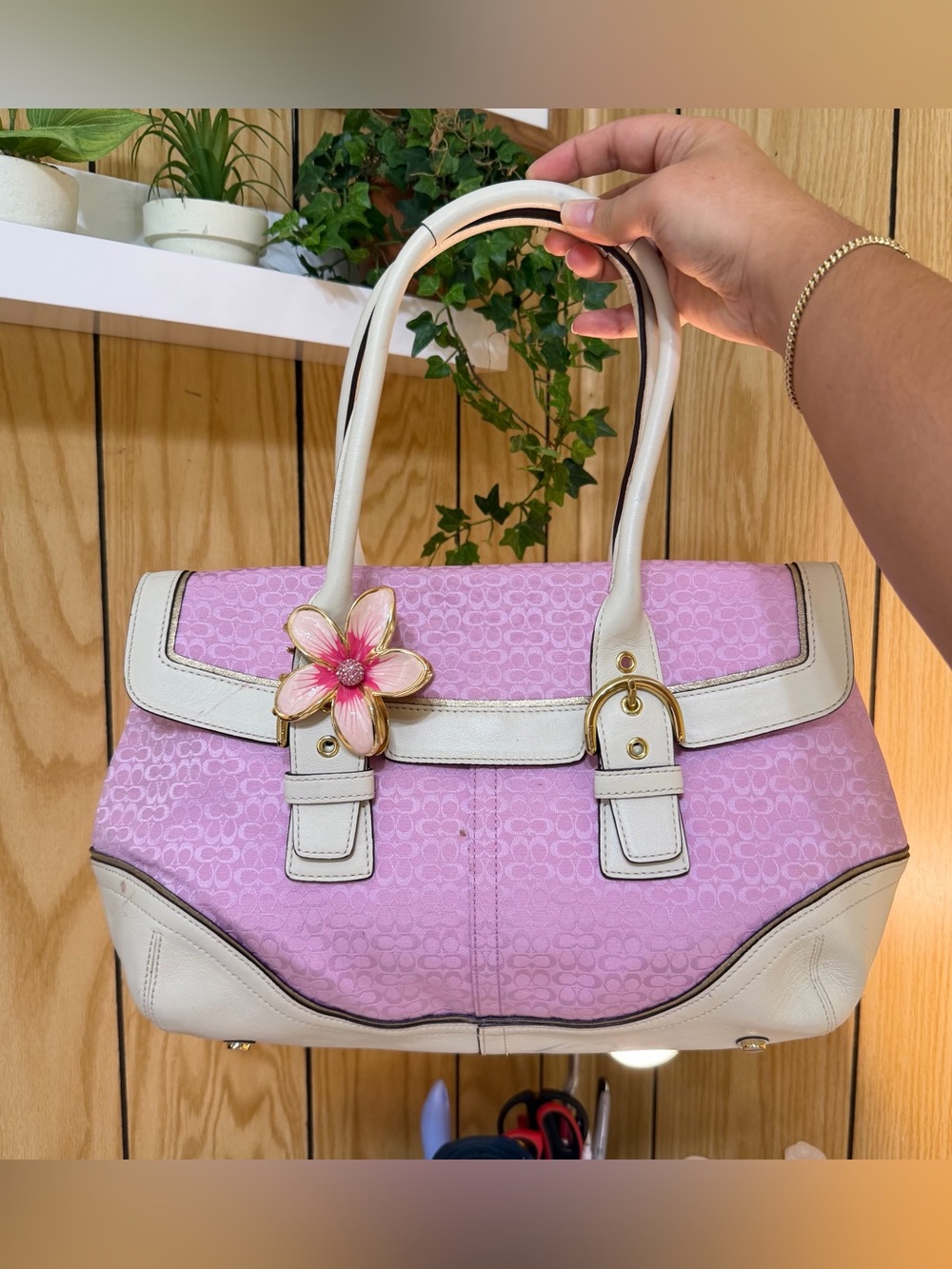 Vintage Y2K Coach Soho Signature Satchel Bag